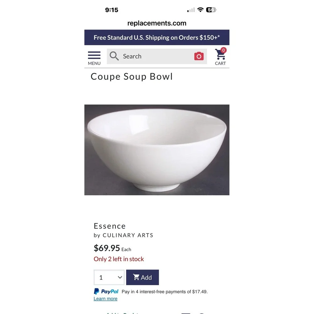 Crate & Barrel Culinart Arts Essence 7 5/8
